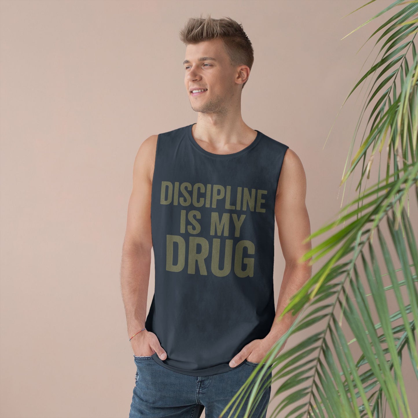 Discipline Is My Drug Unisex Tank Top - Motivational Fitness Apparel - Riff Raff Wear