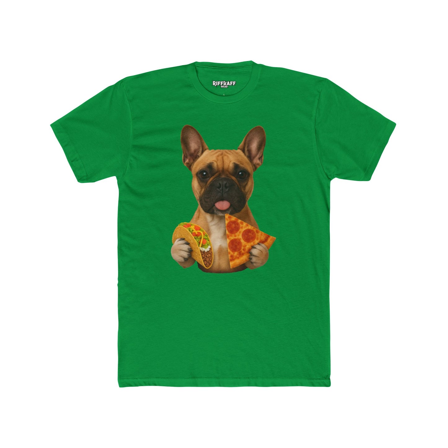 French Bulldog Foodie Unisex Cotton Crew Tee - Riff Raff Wear