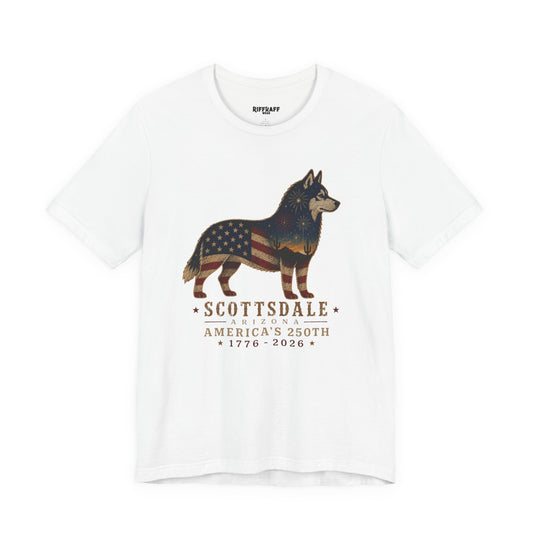 Freedom Crew T-Shirt – Patriotic Husky Flag Tee