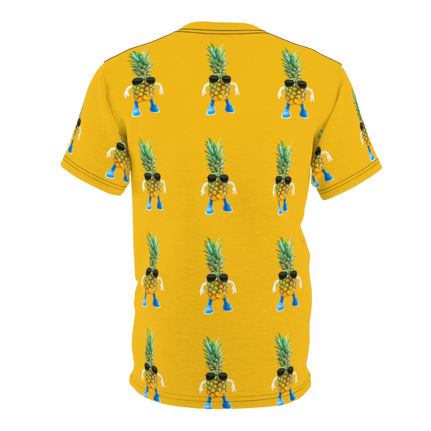 Playful Pineapple Graphic Tee - Unisex Cut & Sew Summer Shirt - Riff Raff Wear