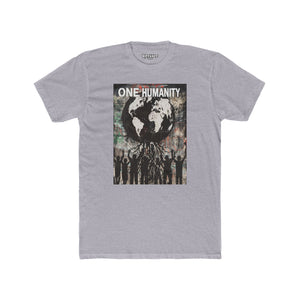 One Humanity Unisex Cotton Crew Tee - Political Art - Riff Raff Wear