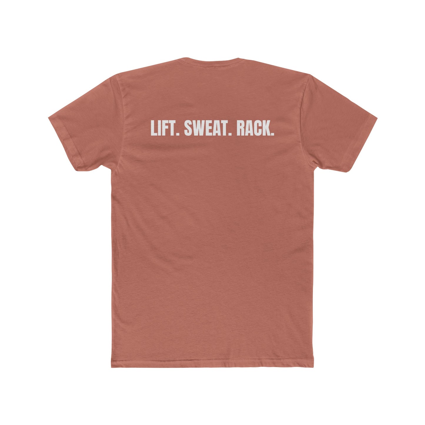 Funny Yoga & Gym Unisex Cotton Crew Tee - 'Hygiene is for Yoga People' & 'Lift. Sweat. Rack.' - Riff Raff Wear