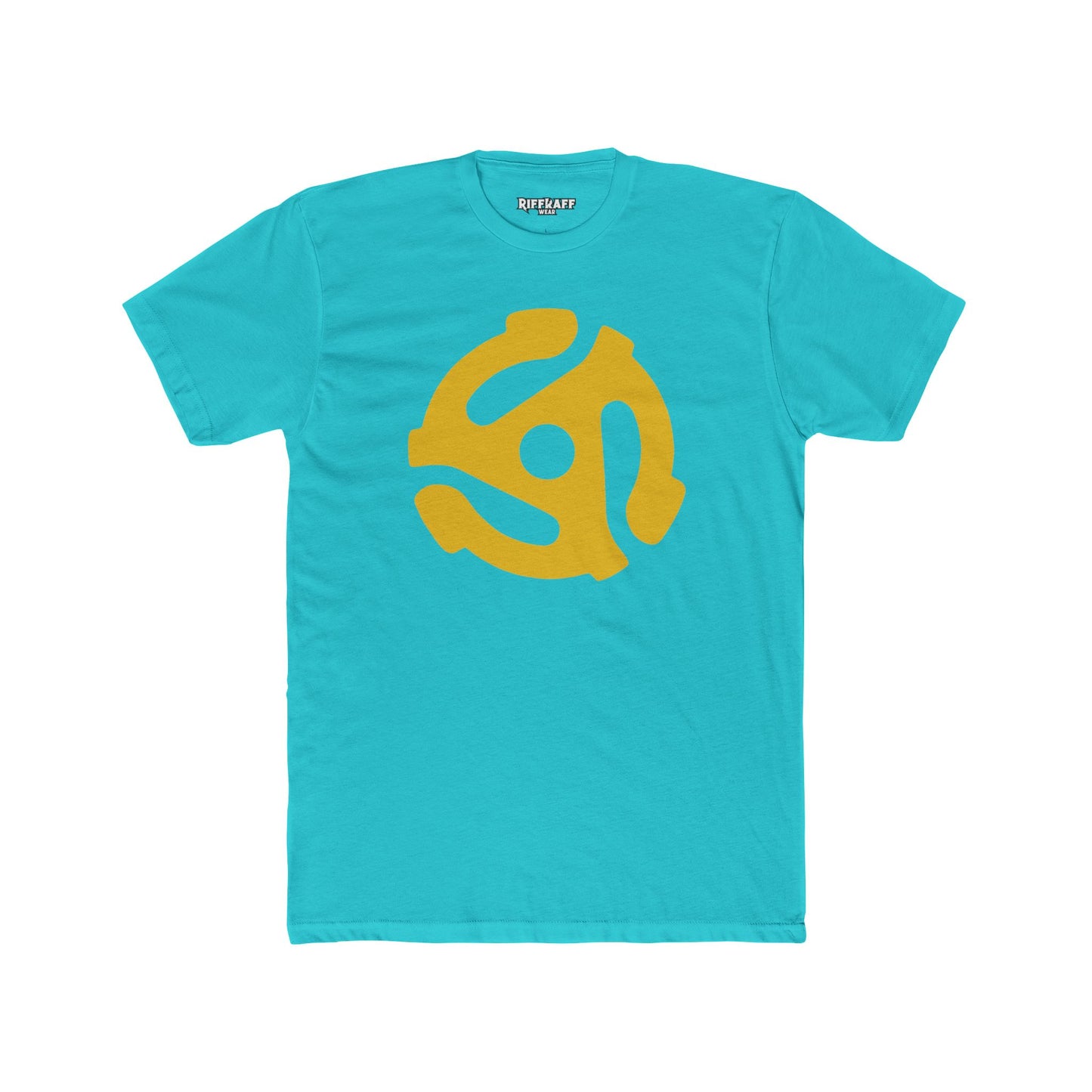 Retro Vinyl Record Unisex Cotton Crew Tee - Music Lover's Apparel - 45 Record Insert - Riff Raff Wear