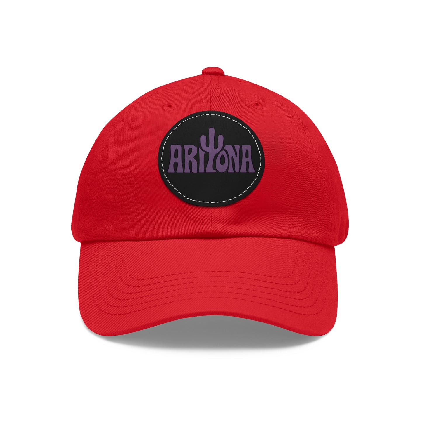 Arizona Dad Hat with Leather Patch - Casual & Stylish Cap