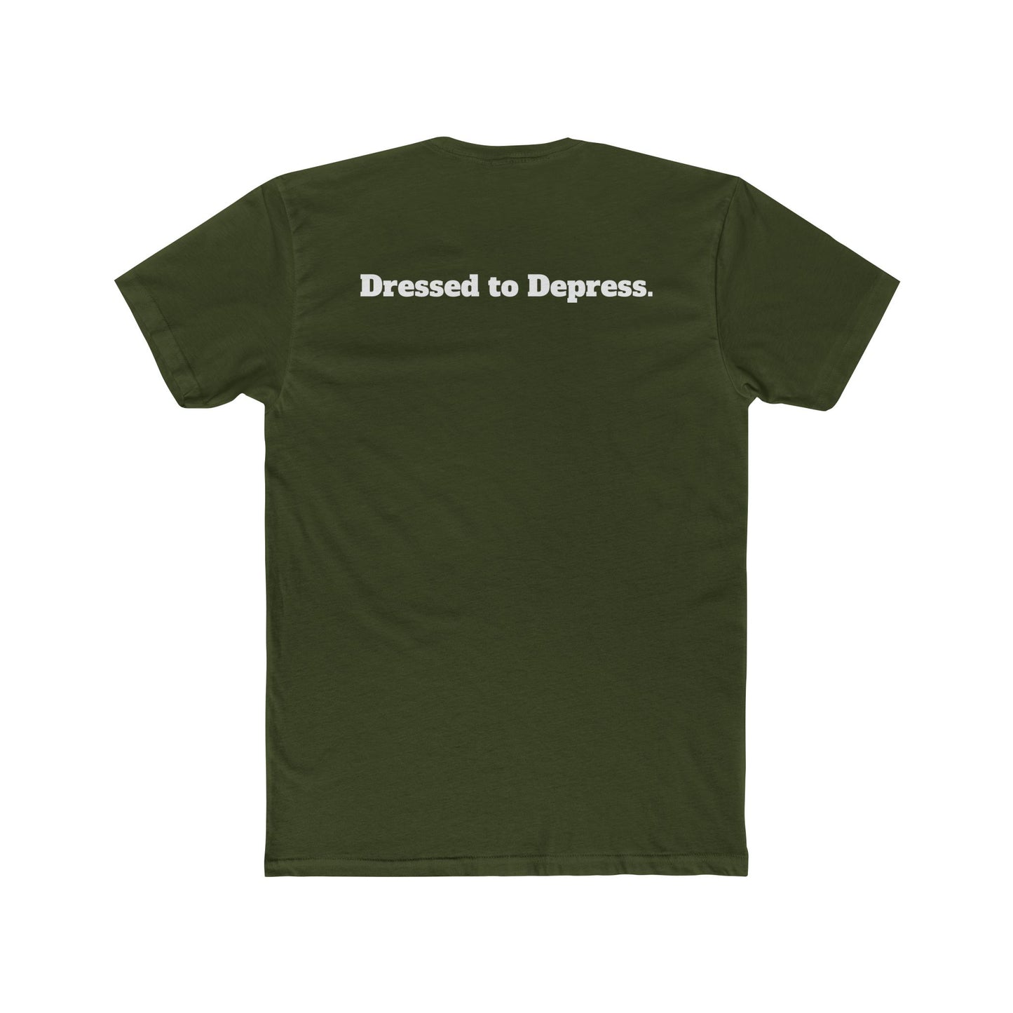 Unisex Cotton Crew Tee - Dressed to Depress Graphic T-Shirt for Casual Style - Riff Raff Wear
