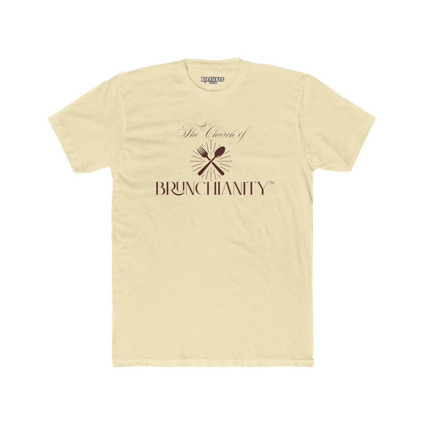 The Church of Brunchanity Unisex Cotton Crew Tee - Perfect for Brunch Lovers - Riff Raff Wear