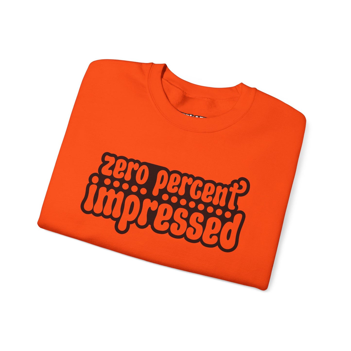 Unisex Heavy Blend™ Crewneck Sweatshirt - "Zero Percent Impressed" - Riff Raff Wear
