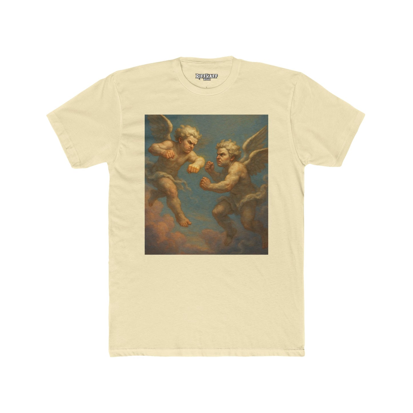 Heavenly Duel Unisex Cotton Crew Tee - Art Inspired Design - Riff Raff Wear