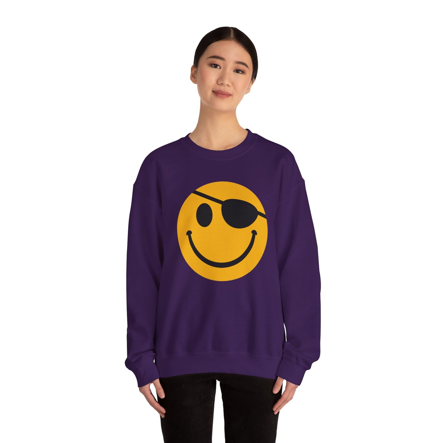 Pirate Smile Crewneck Sweatshirt - Unisex Heavy Blend - Riff Raff Wear