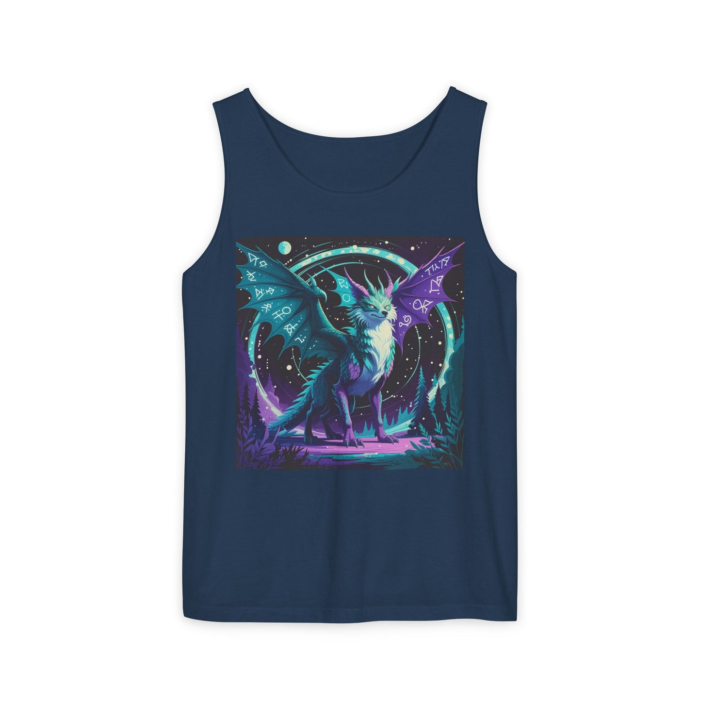 Mystical Dragon Graphic Unisex Tank Top - Perfect for Summer Festivals - Riff Raff Wear