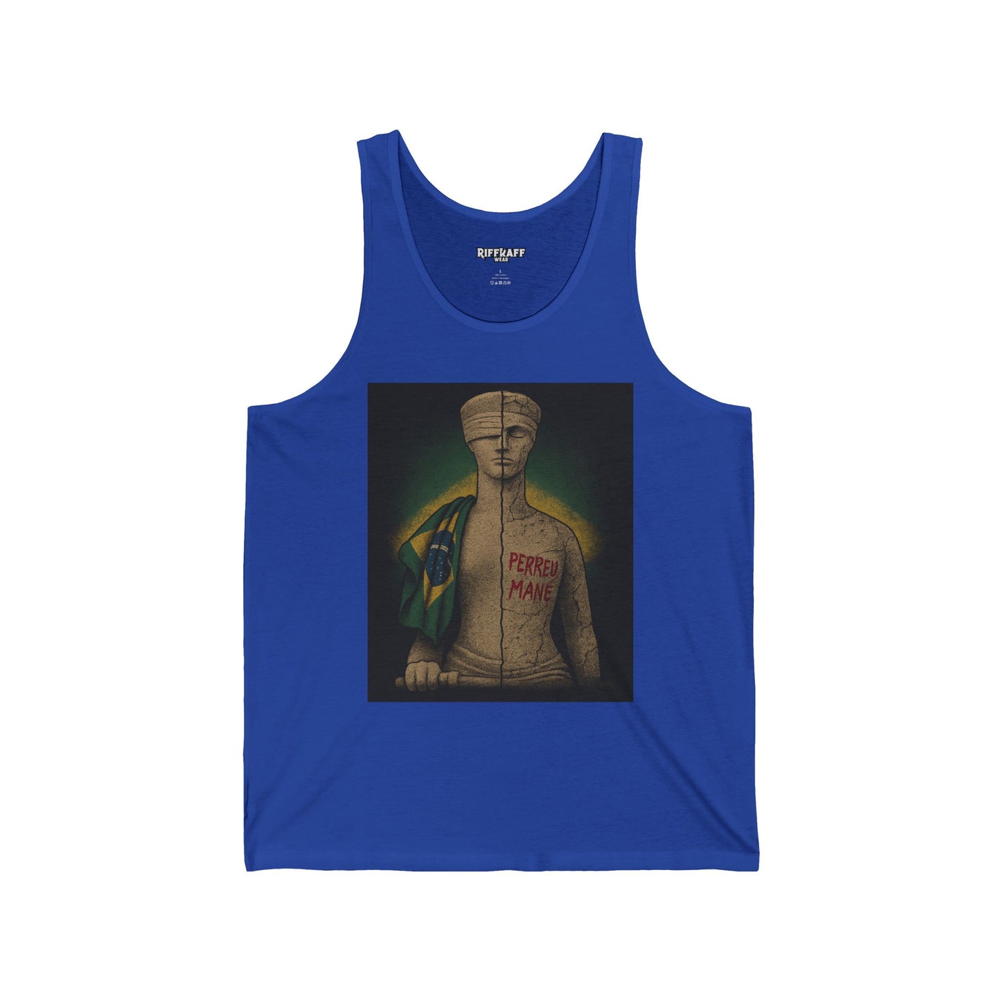 Peperoni Man Unisex Jersey Tank - Artistic Graphic Tee for Summer Vibes - Riff Raff Wear