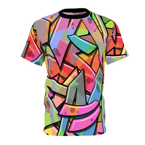 Vibrant Unisex Cut & Sew Tee – Colorful Graphic Art T-Shirt - Riff Raff Wear