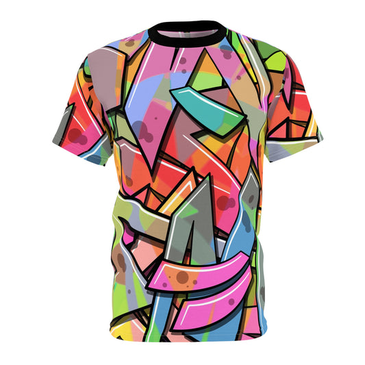 Vibrant Unisex Cut & Sew Tee – Colorful Graphic Art T-Shirt - Riff Raff Wear