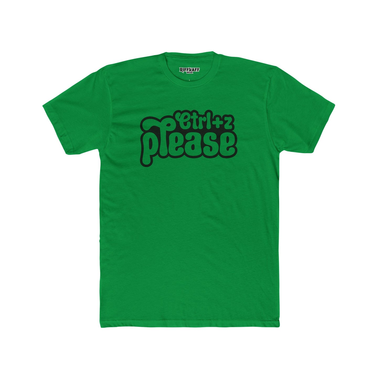 Retro Graphic Crew Tee - 'Ctrl+Z Please' - Riff Raff Wear