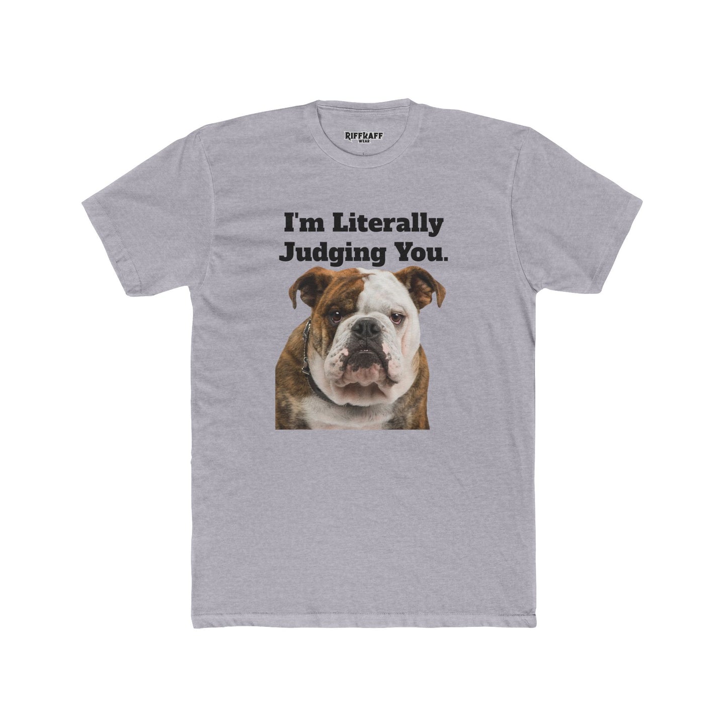 Funny Dog Judging You Unisex Cotton Crew Tee - Riff Raff Wear