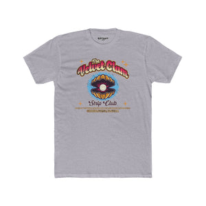 Velvet Clam Unisex Cotton Crew Tee - Funny Graphic T-Shirt with VIP Room Text - Riff Raff Underground