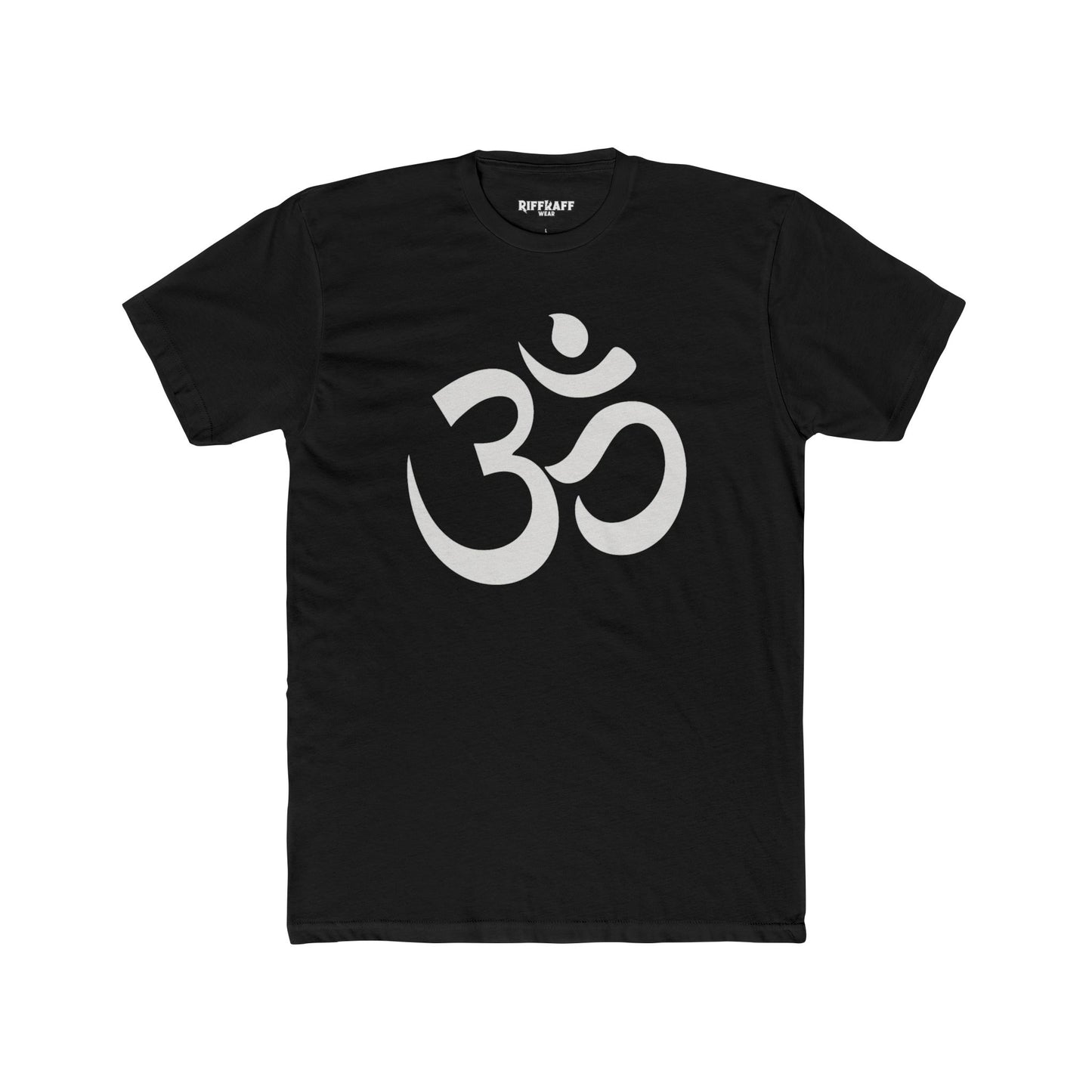 Unisex Cotton Crew Tee - OM od Aum Symbol Spiritual - Riff Raff Wear