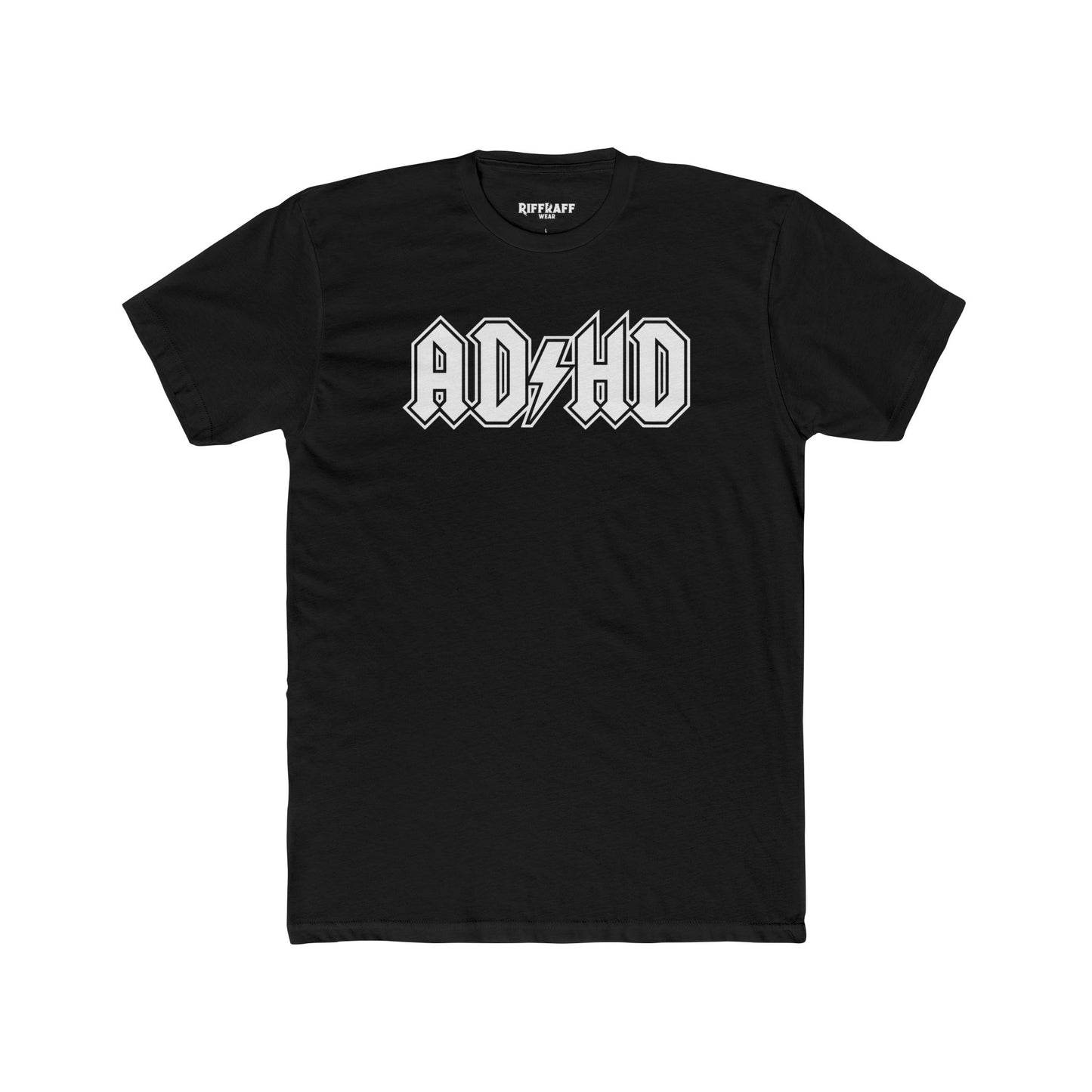 ADHD Unisex Cotton Crew Tee - Cool Graphic Tee for Casual Wear - Logo Pardoy Series - Riff Raff Wear
