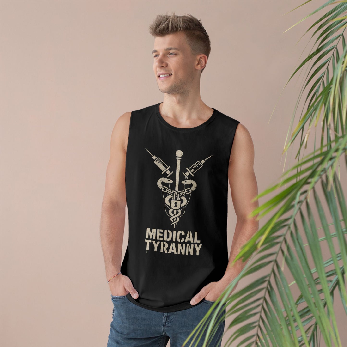 Unisex Medical Tyranny Tank - Bold Statement Tee for Healthcare Awareness - Riff Raff Wear
