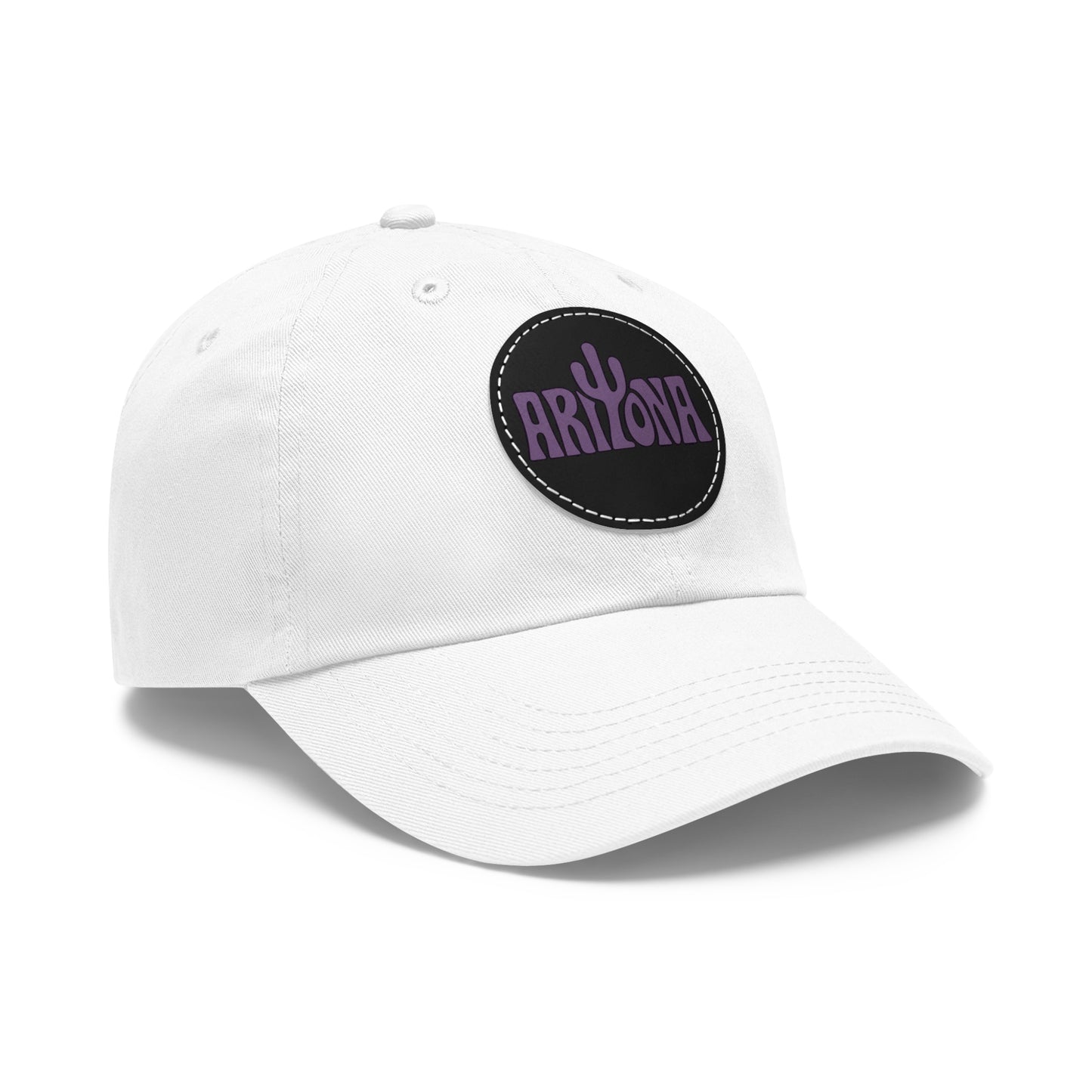 Arizona Dad Hat with Leather Patch - Casual & Stylish Cap