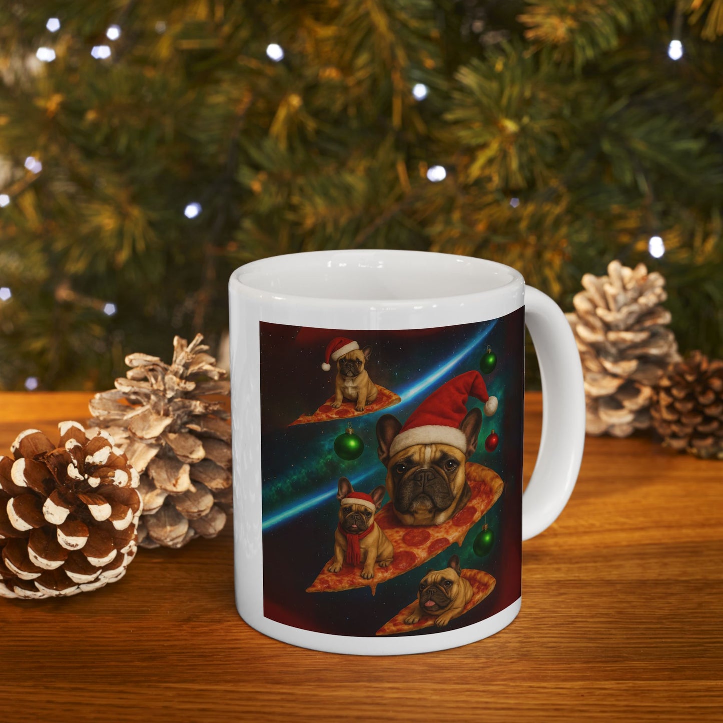 Festive Holiday Ceramic Mug with Christmas Tree Design, Cozy Drinkware Gift for Coffee Lovers, Winter Wonderland Decor, 11oz 15oz - Riff Raff Wear