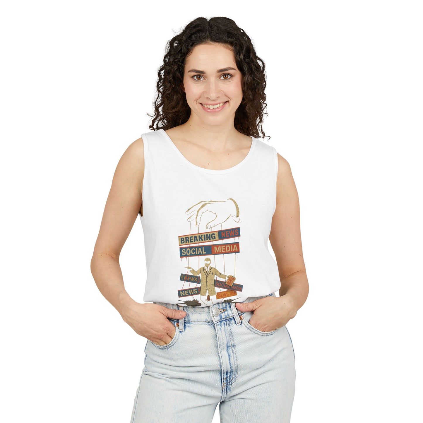 Graphic Unisex Tank Top - 'Truth is a Virus' - Riff Raff Wear