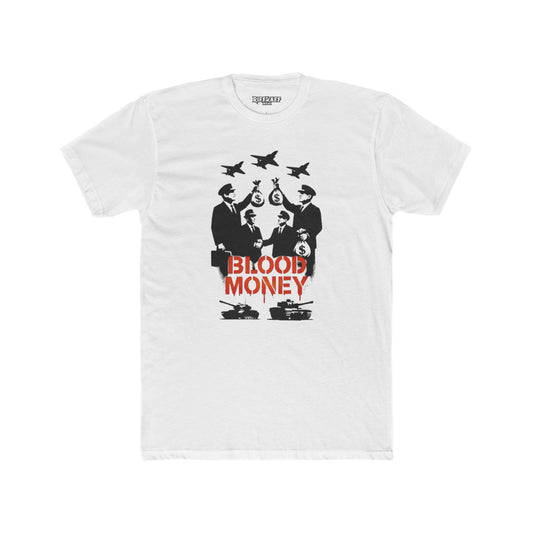 Blood Money Unisex Cotton Crew Tee - Bold Statement -Riff Raff Wear