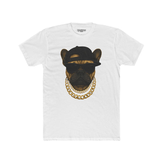 Cool Dog Crew Tee - Unisex Cotton Stylish Frenchie Design - Riff Raff Wear