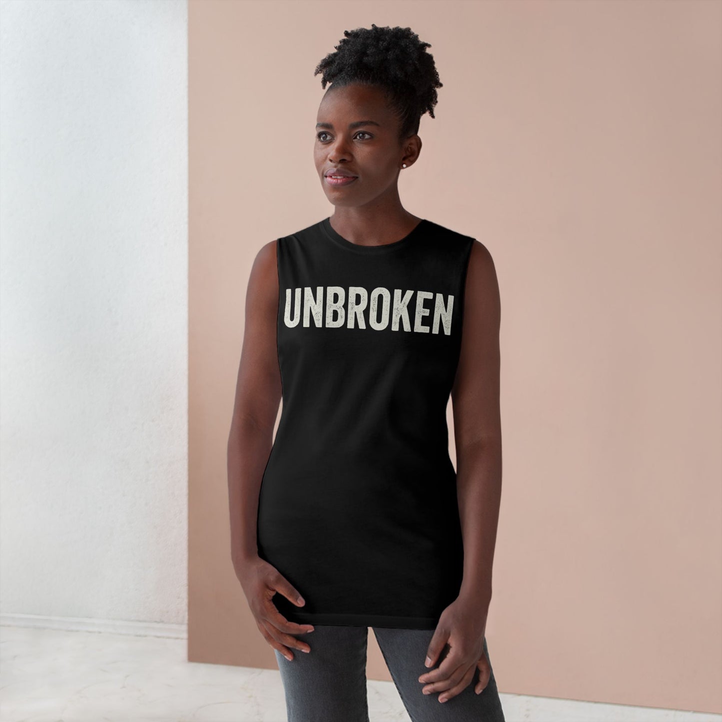 Unisex Unbroken Tank - Motivational Workout Apparel - Riff Raff Wear