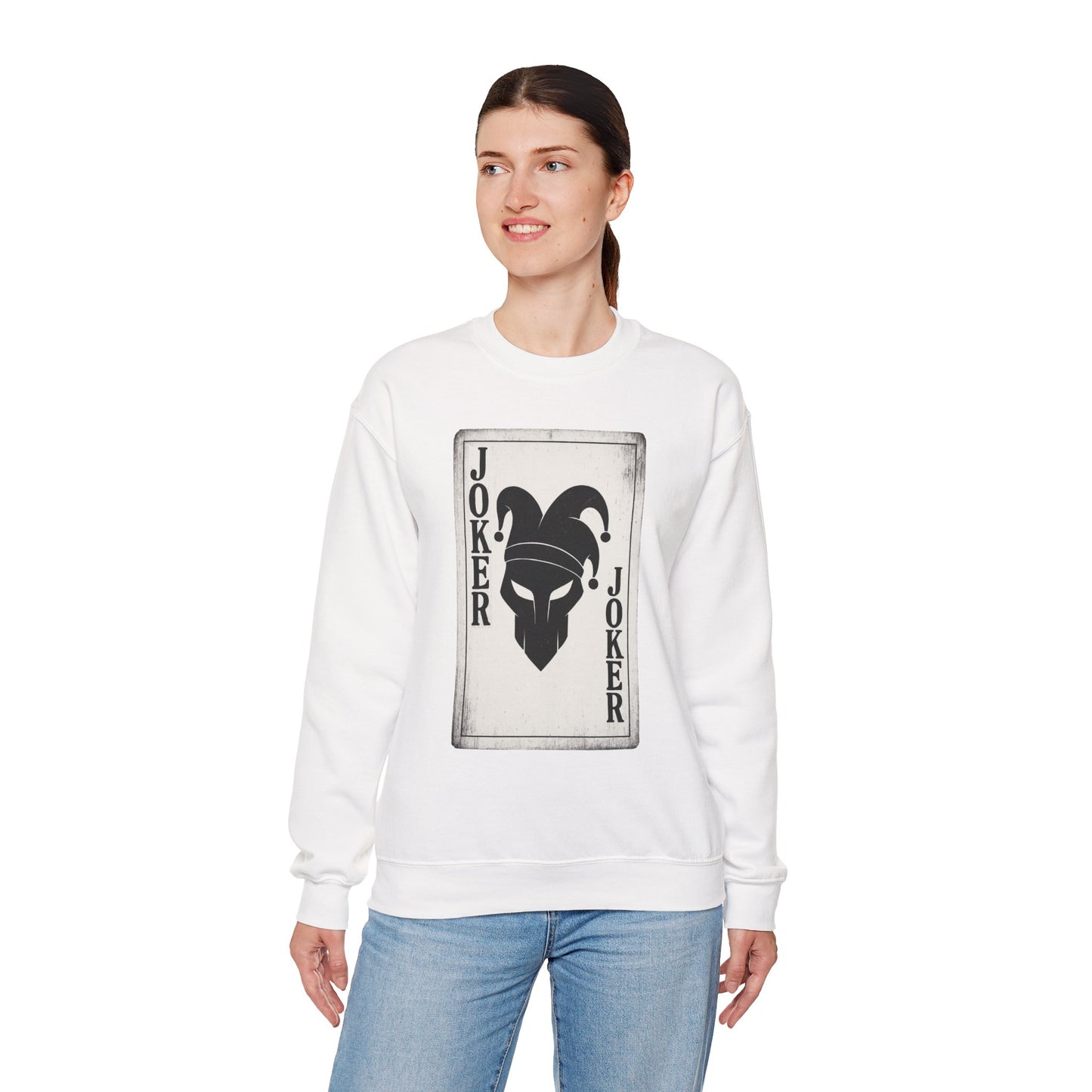 Joker Graphic Sweatshirt - Unisex Heavy Blend Crewneck - Riff Raff Wear