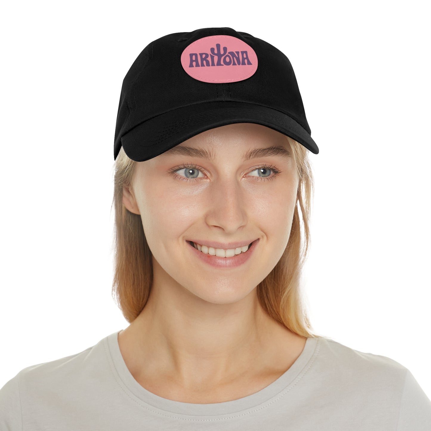 Arizona Dad Hat with Leather Patch - Casual & Stylish Cap