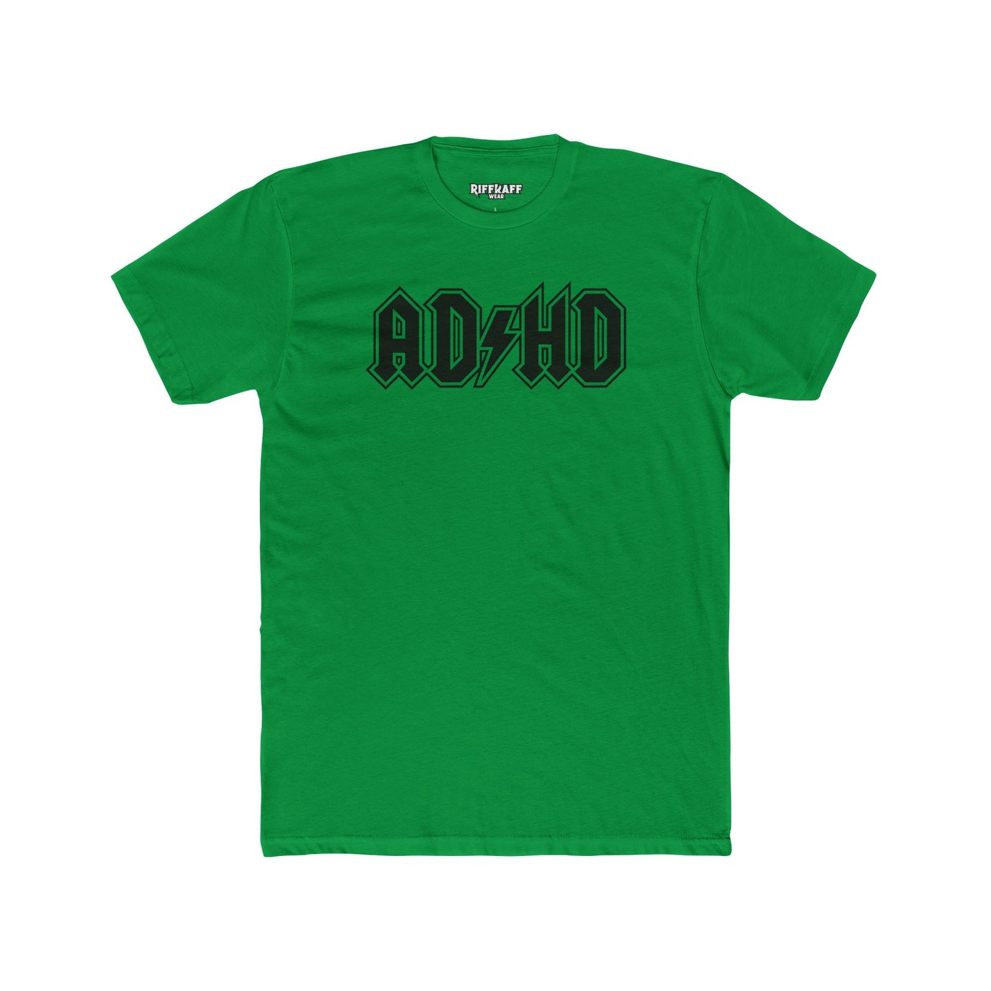 ADHD Unisex Cotton Crew Tee - Cool Graphic Tee for Casual Wear - Logo Pardoy Series - Riff Raff Wear