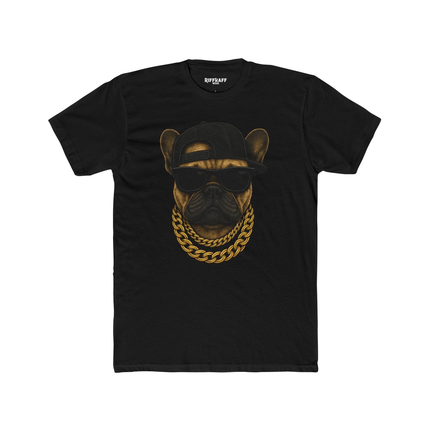 Cool Dog Crew Tee - Unisex Cotton Stylish Frenchie Design - Riff Raff Wear