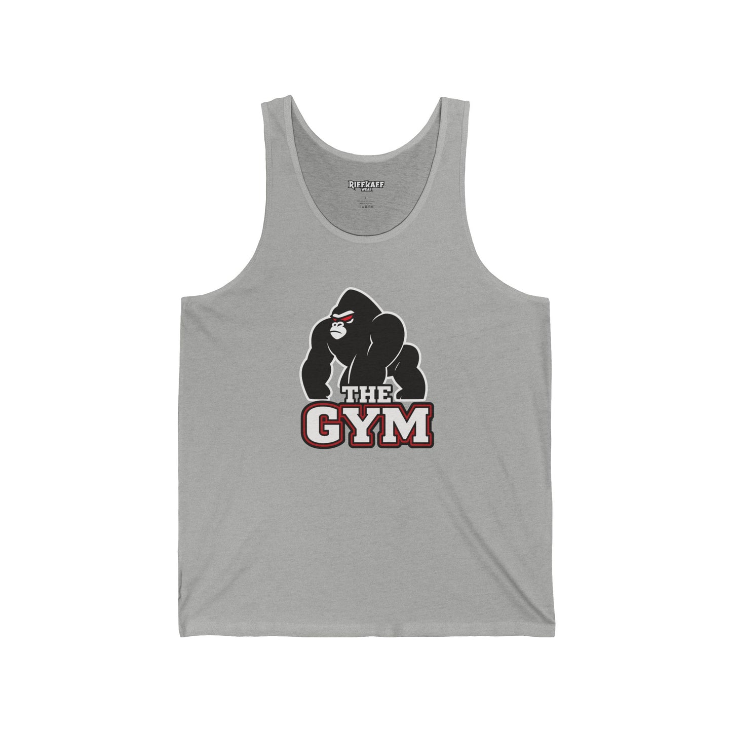 Unisex Jersey Tank - Gym Gorilla Graphic Tee - Riff Raff Wear