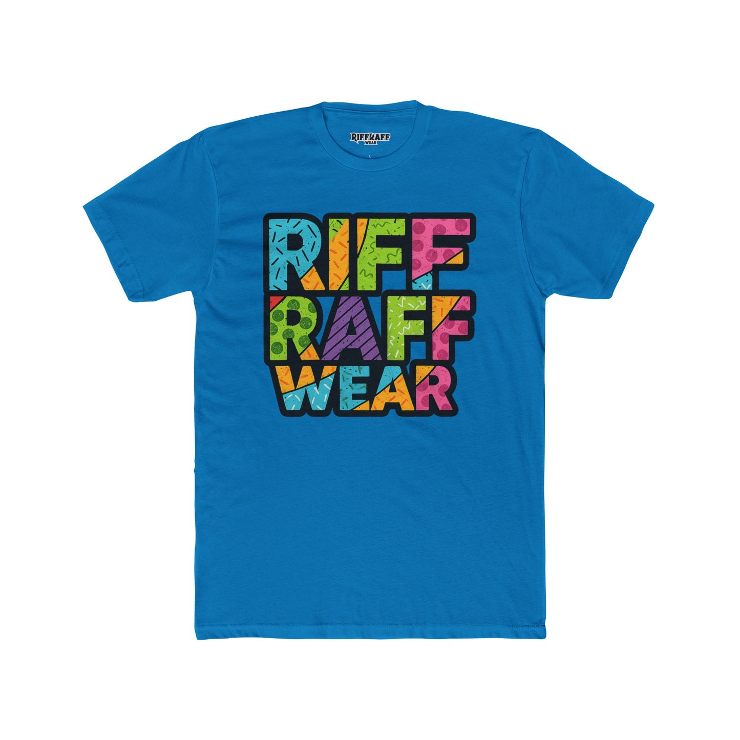 Riff Raff Wear Unisex Cotton Crew Tee - Colorful Graphic T-Shirt for Casual Style