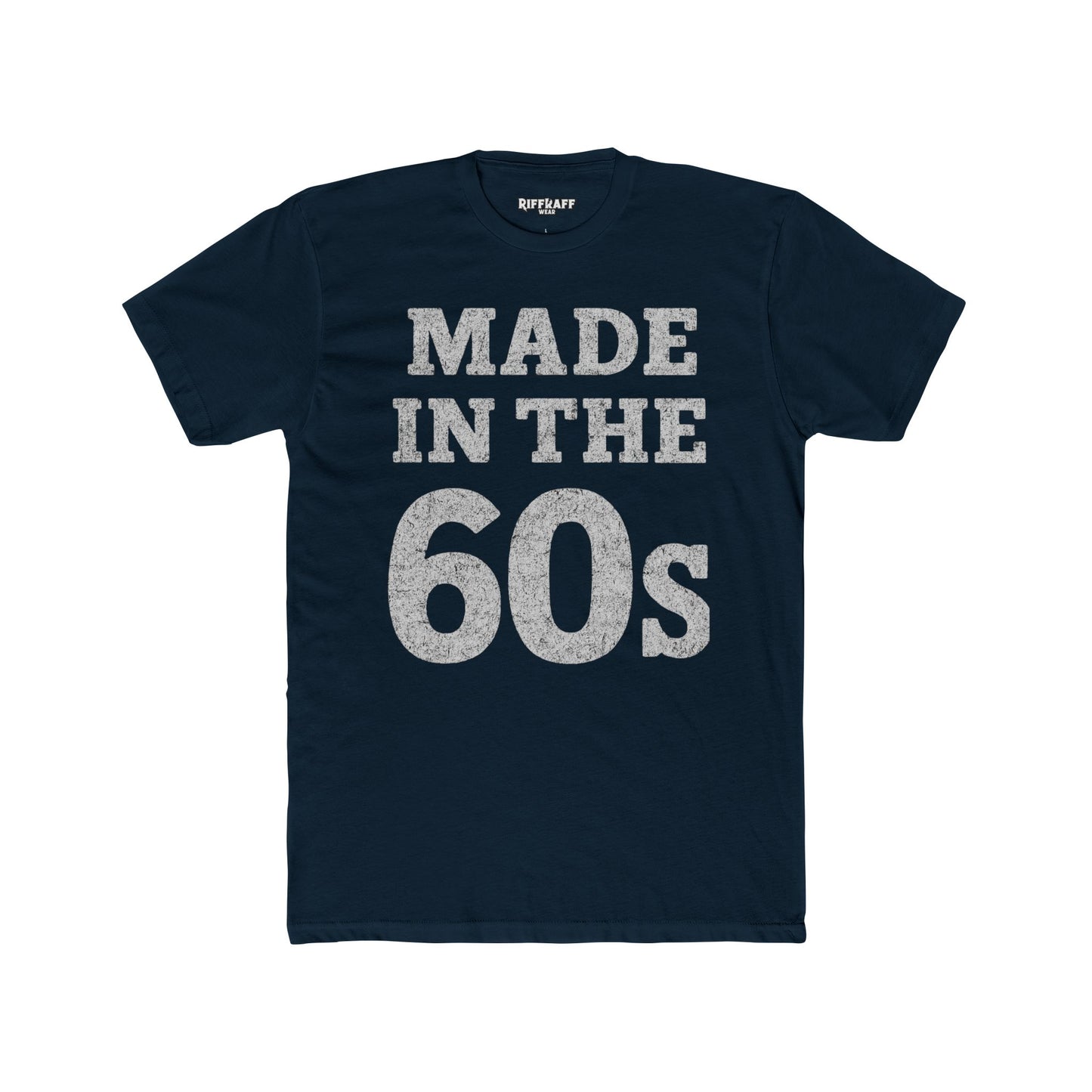 Vintage 60s Tee - Made in the 60s Cotton Crew T-Shirt for Nostalgic Wear - Riff Raff Wear