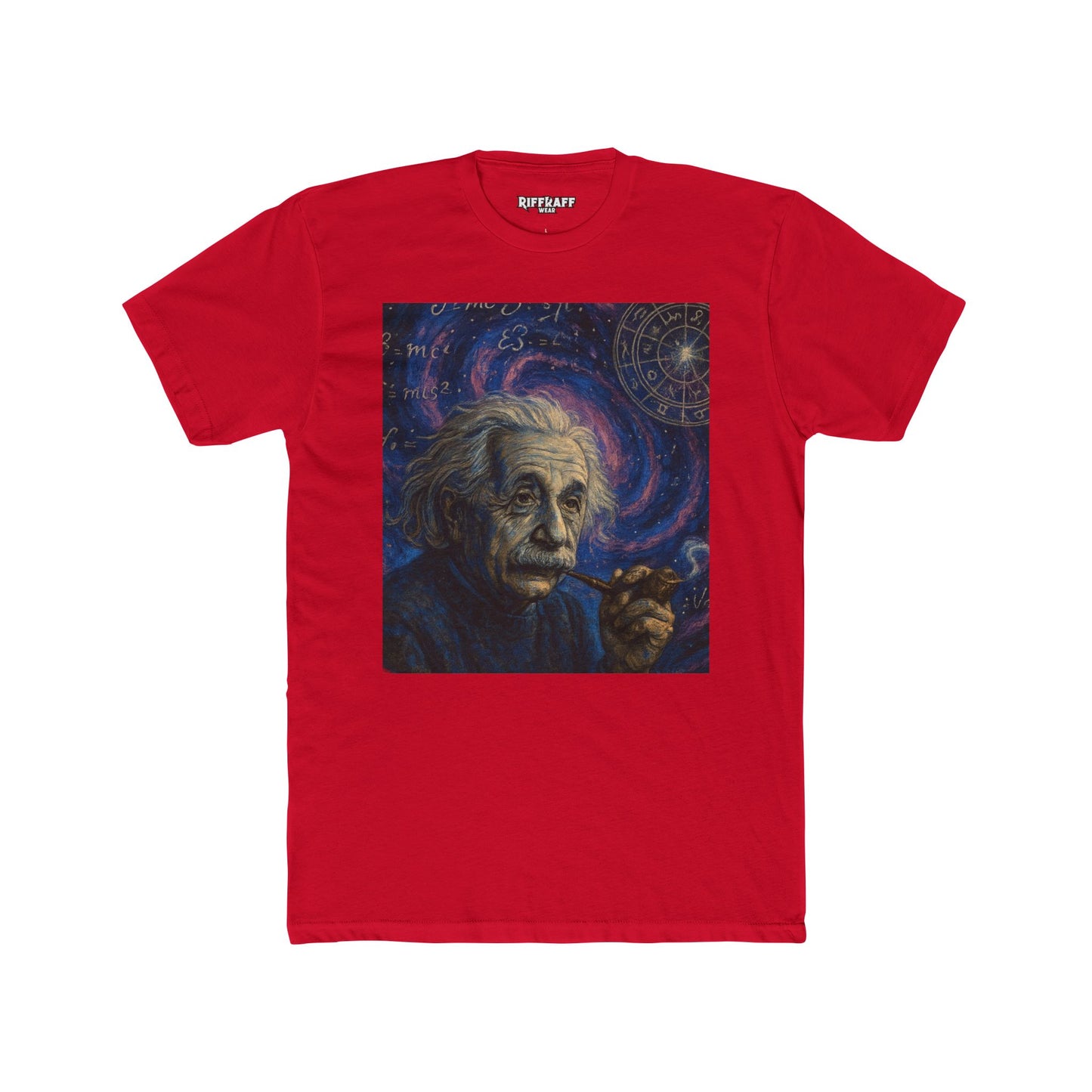 Einstein Cosmic Crew Tee - Unisex Cotton T-Shirt for Science Lovers - Riff Raff Wear