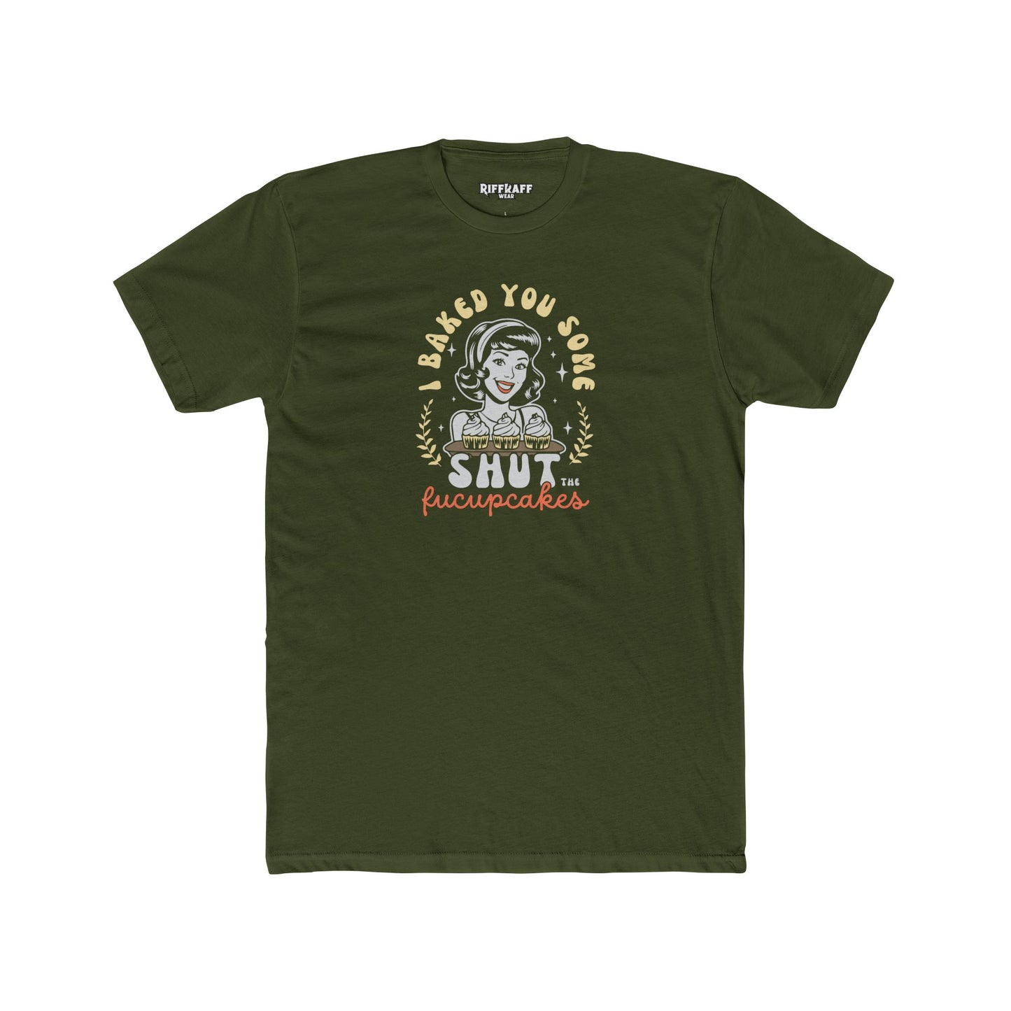 Dad Funny - Shut the Fucupcakes - Unisex Cotton Crew Tee - Riff Raff Wear