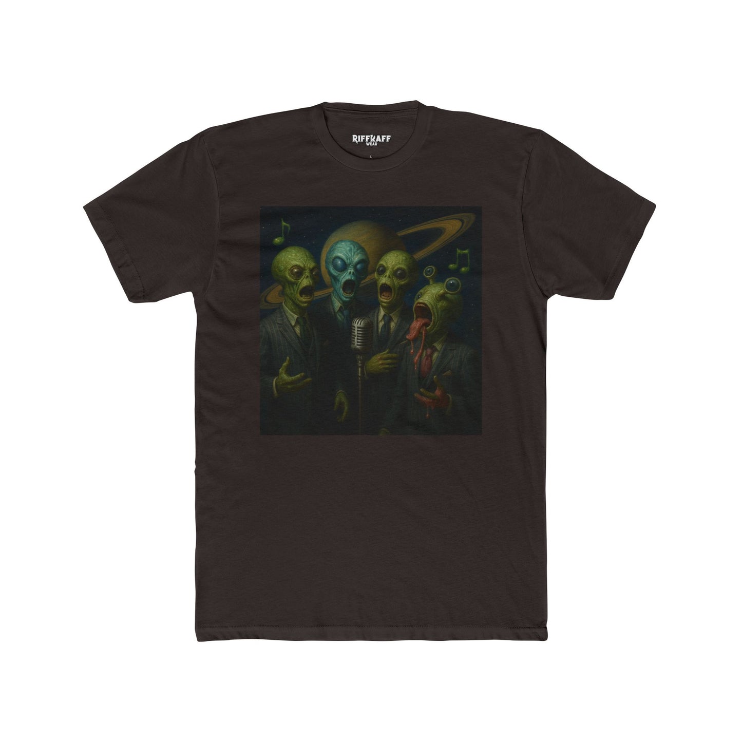 Alien Band Unisex Cotton Crew Tee - Unique Graphic T-Shirt for Music Lovers - Riff Raff Wear