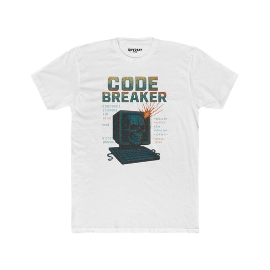 Unisex Cotton Crew Tee - Code Breaker Graphic Tee for Tech Lovers