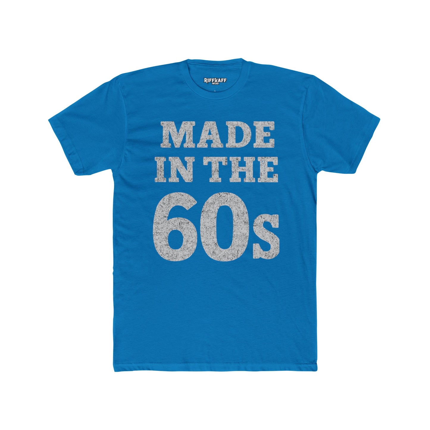 Vintage 60s Tee - Made in the 60s Cotton Crew T-Shirt for Nostalgic Wear - Riff Raff Wear
