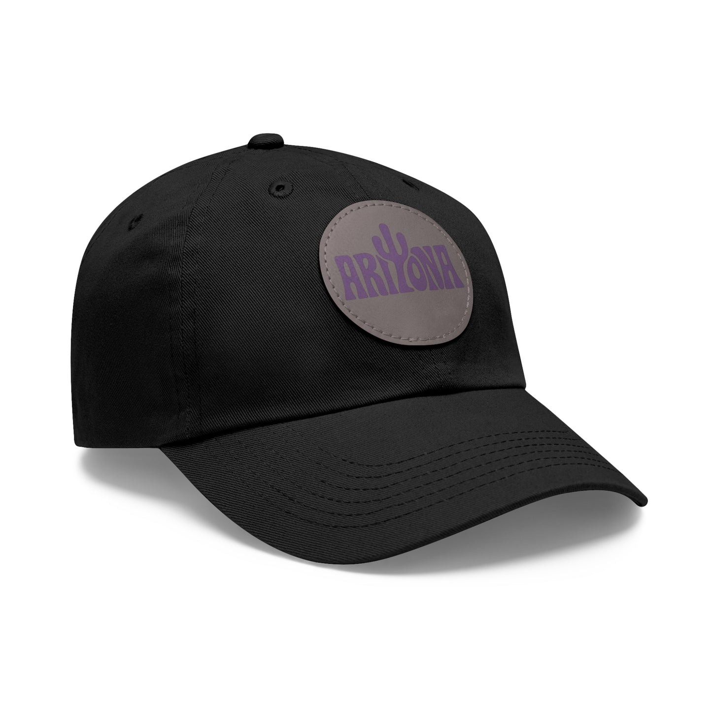 Arizona Dad Hat with Leather Patch - Casual & Stylish Cap