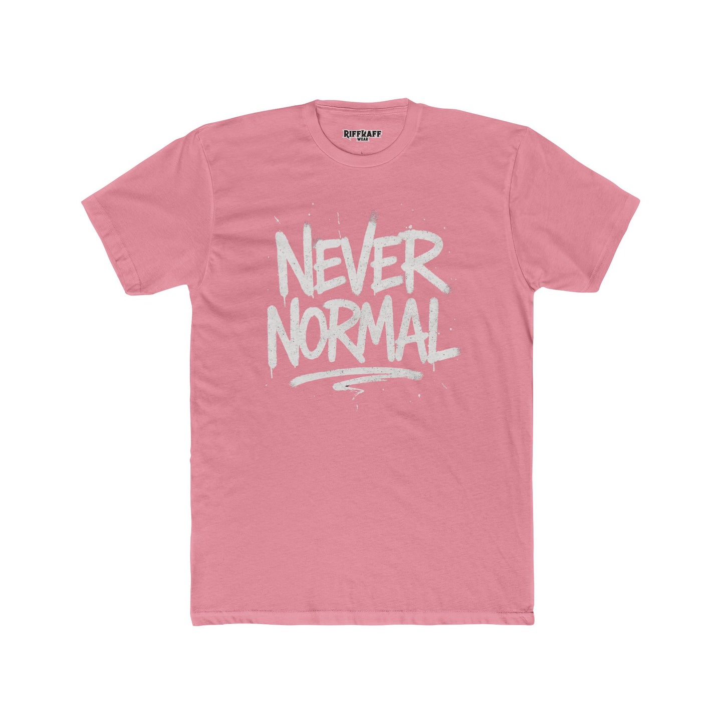 Never Normal Unisex Cotton Crew Tee - Casual Statement T-Shirt - Riff Raff Wear