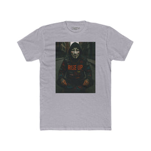 Unisex Cotton Crew Tee - Rise Up Graphic Shirt for Activism and Self-Expression - Riff Raff Wear