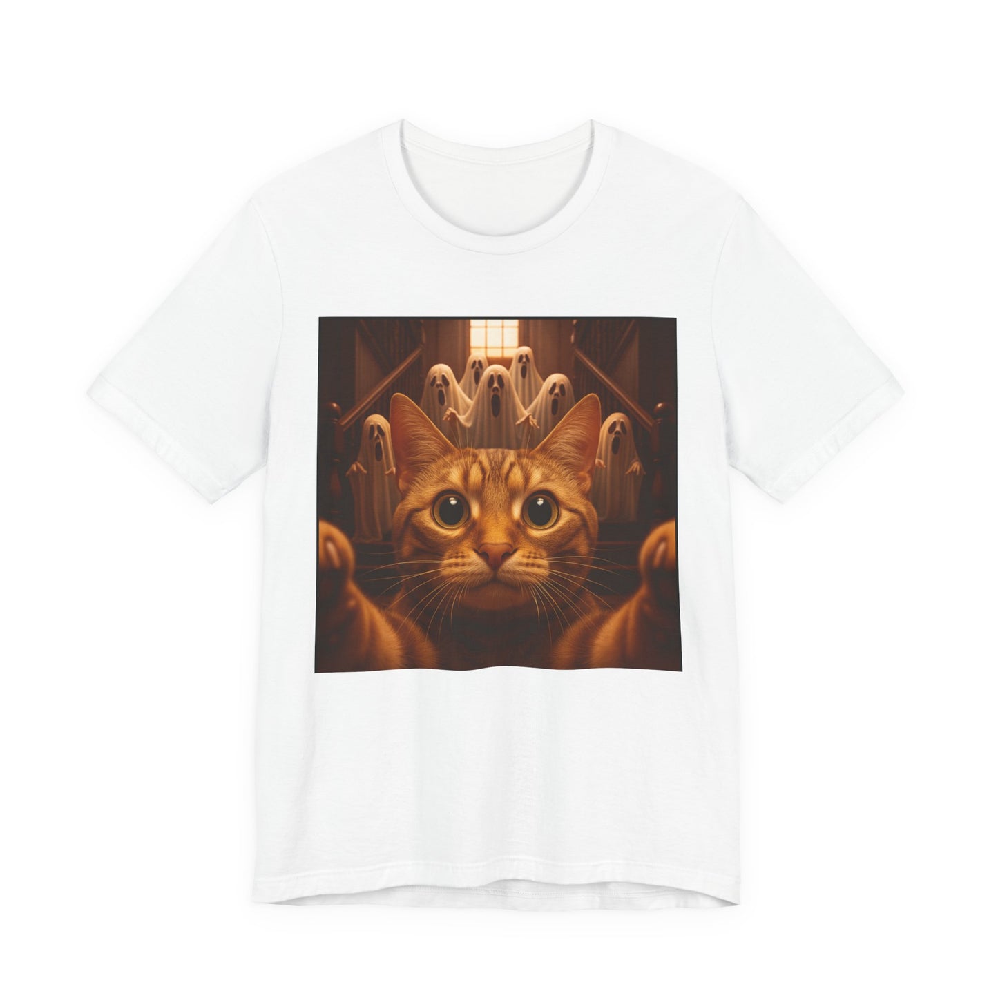 Cat Ghosts Tee Halloween Ready! - Riff Raff Wear