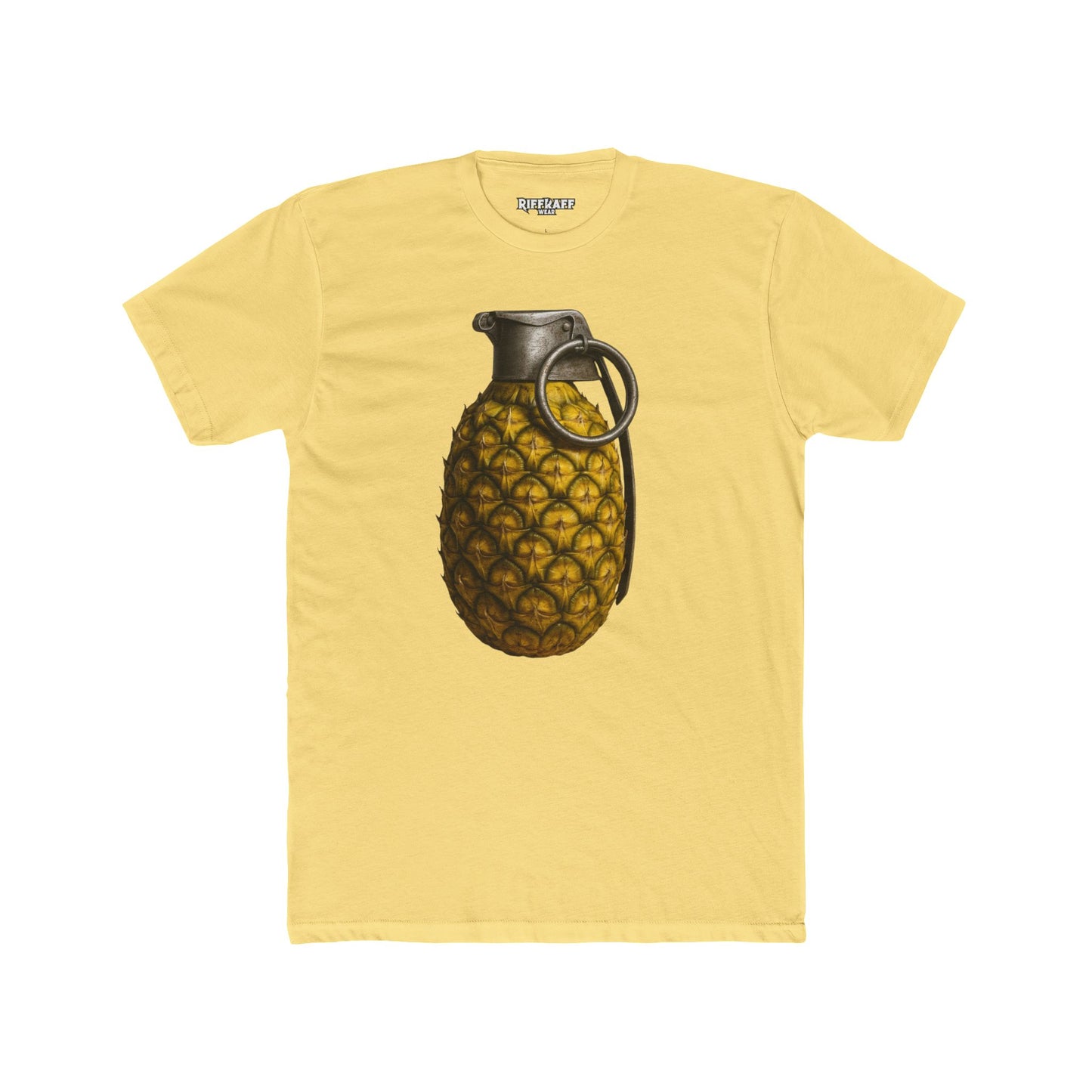 Unique Pineapple Grenade Unisex Cotton Crew Tee - Riff Raff Wear
