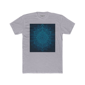 Meditative Floral Unisex Cotton Crew Tee - Relaxing Design for Mindfulness - Riff Raff Wear