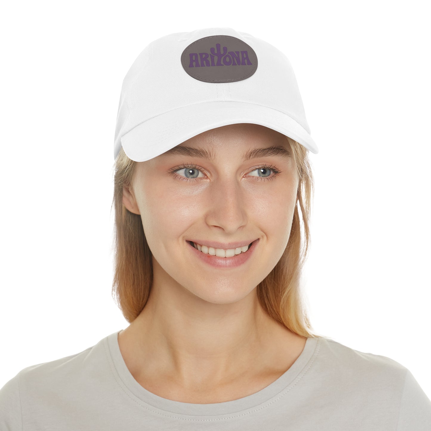 Arizona Dad Hat with Leather Patch - Casual & Stylish Cap
