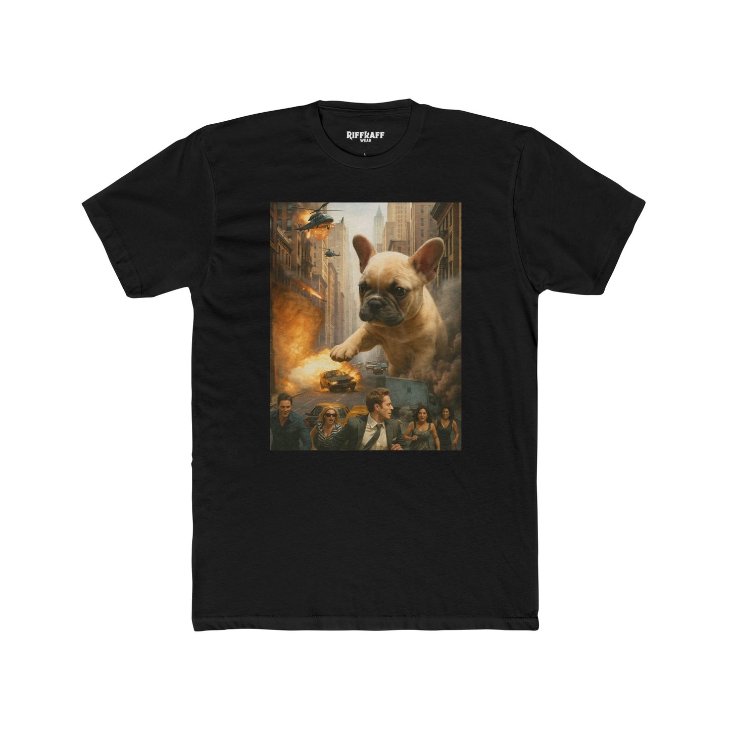 Epic French Bulldog Graphic Tee - Unisex Cotton Crew Shirt - Riff Raff Wear