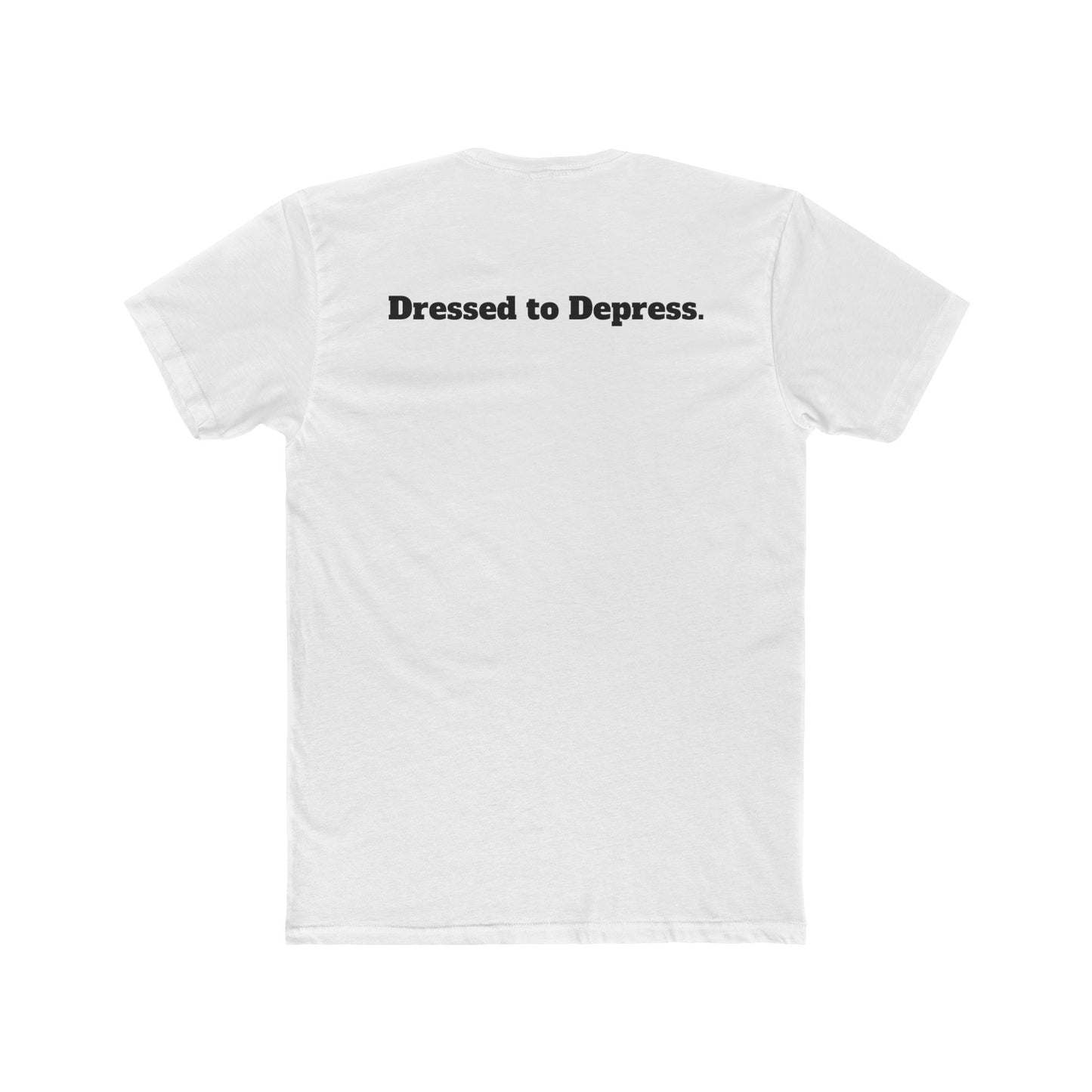 Unisex Cotton Crew Tee - Dressed to Depress Graphic T-Shirt for Casual Style - Riff Raff Wear